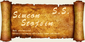 Simeon Stojšin vizit kartica